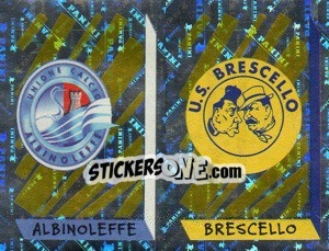Sticker Scudetto Albinoleffe/Brescello (a/b) - Calciatori 1999-2000 n. 664 - Panini