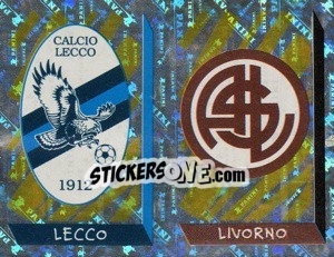 Cromo Scudetto Lecco/Livorno (a/b) - Calciatori 1999-2000 - Panini