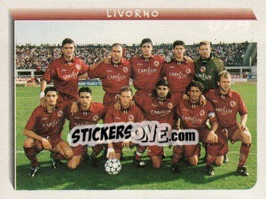 Figurina Squadra Livorno - Calciatori 1999-2000 - Panini