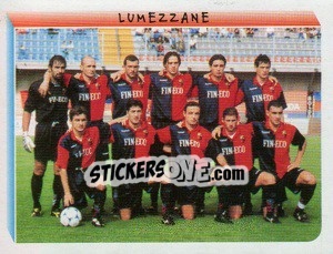 Cromo Squadra Lumezzane - Calciatori 1999-2000 - Panini