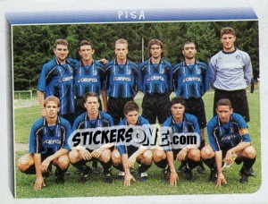 Sticker Squadra Pisa - Calciatori 1999-2000 - Panini