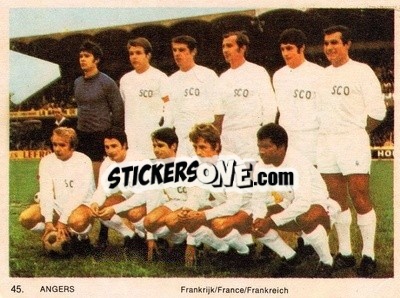 Sticker Angers - International Football Teams 1969-1970 - Monty Gum