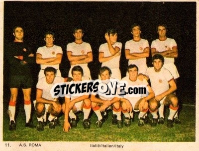Sticker As Roma - International Football Teams 1969-1970 - Monty Gum