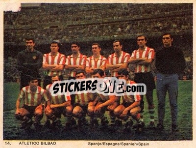 Figurina Athletico Bilbao - International Football Teams 1969-1970 n. 14 - Monty Gum