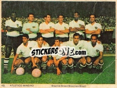 Sticker Atletico Mineiro - International Football Teams 1969-1970 n. 49 - Monty Gum