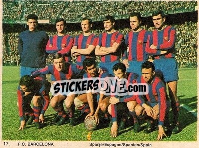 Figurina Barcelona - International Football Teams 1969-1970 - Monty Gum