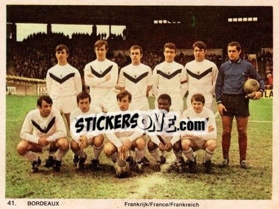 Sticker Bordeaux - International Football Teams 1969-1970 n. 41 - Monty Gum