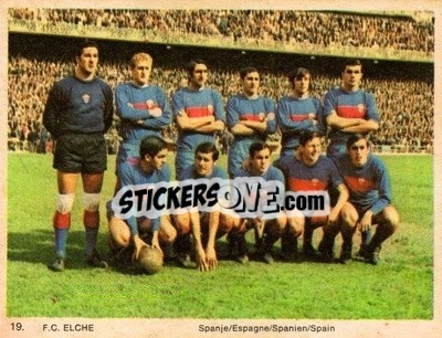Sticker FC Elche - International Football Teams 1969-1970 n. 19 - Monty Gum