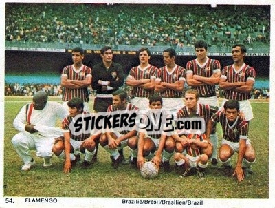 Sticker Flamengo - International Football Teams 1969-1970 n. 54 - Monty Gum