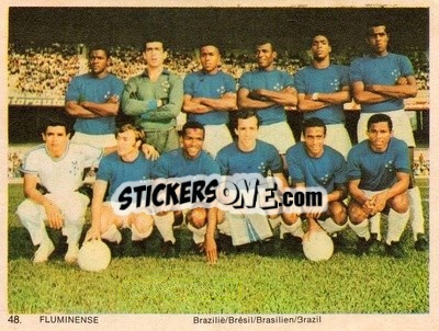 Sticker Fluminese - International Football Teams 1969-1970 - Monty Gum