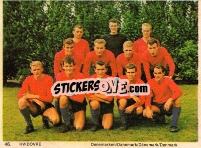Sticker Hvidovre - International Football Teams 1969-1970 - Monty Gum
