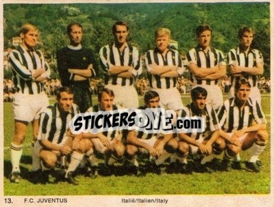 Sticker Juventus - International Football Teams 1969-1970 - Monty Gum