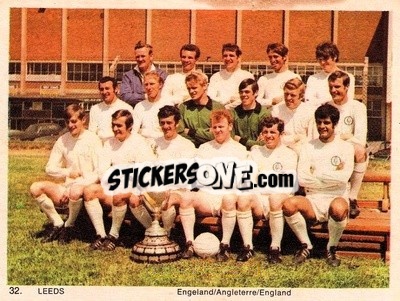 Sticker Leeds United - International Football Teams 1969-1970 - Monty Gum