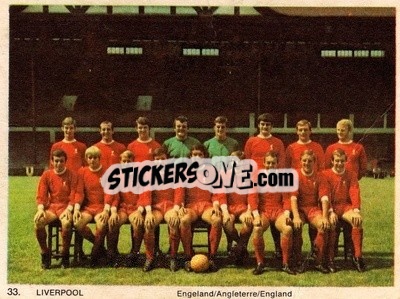 Sticker Liverpool - International Football Teams 1969-1970 - Monty Gum