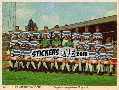 Sticker Queens Park Rangers - International Football Teams 1969-1970 - Monty Gum