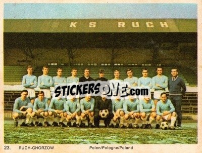 Sticker Ruch-Chorzow - International Football Teams 1969-1970 n. 23 - Monty Gum