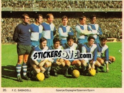 Sticker Sabadell - International Football Teams 1969-1970 n. 20 - Monty Gum