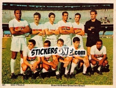 Sticker Sao Paolo - International Football Teams 1969-1970 - Monty Gum