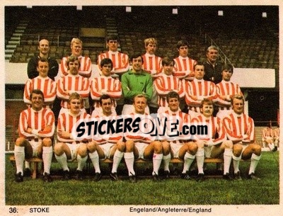 Sticker Stoke City - International Football Teams 1969-1970 n. 36 - Monty Gum