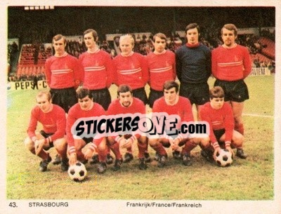 Sticker Strasbourg - International Football Teams 1969-1970 - Monty Gum