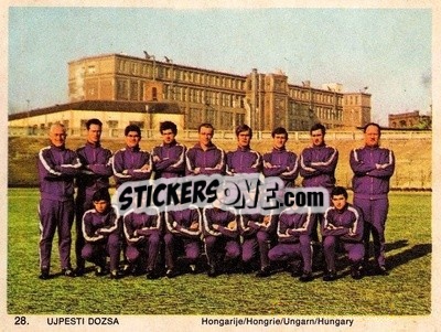 Figurina Ujpest Dozsa - International Football Teams 1969-1970 n. 28 - Monty Gum