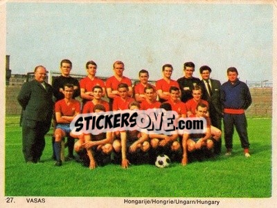 Sticker Vasas - International Football Teams 1969-1970 n. 27 - Monty Gum