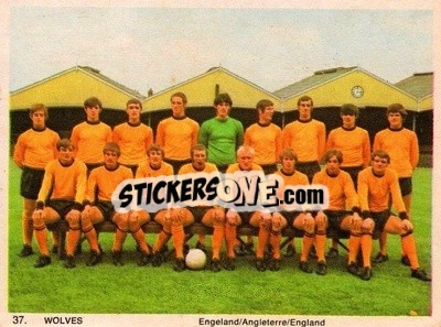 Sticker Wolverhampton Wanderers - International Football Teams 1969-1970 n. 37 - Monty Gum