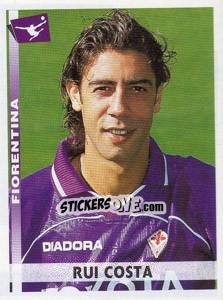 Sticker Rui Costa - Calciatori 2000-2001 n. 114 - Panini
