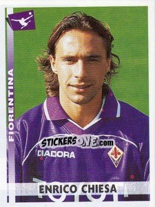 Sticker Enrico Chiesa - Calciatori 2000-2001 n. 116 - Panini