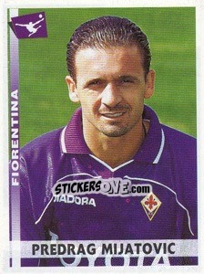 Sticker Predrag Mijatovic - Calciatori 2000-2001 n. 118 - Panini