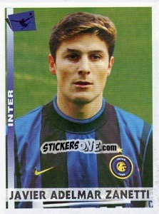 Sticker Javier Adelmar Zanetti - Calciatori 2000-2001 n. 136 - Panini