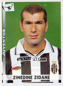 Sticker Zinedine Zidane - Calciatori 2000-2001 n. 162 - Panini