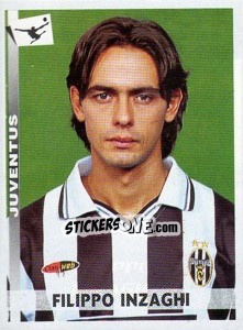 Sticker Filippo Inzaghi - Calciatori 2000-2001 n. 165 - Panini