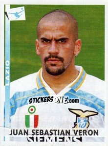 Sticker Juan Sebastian Veron - Calciatori 2000-2001 n. 183 - Panini
