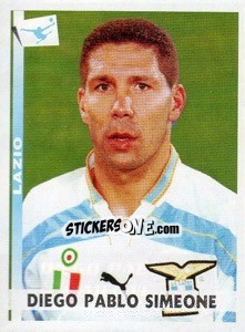 Sticker Diego Pablo Simeone - Calciatori 2000-2001 n. 185 - Panini