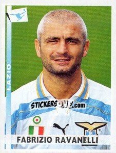 Sticker Fabrizio Ravanelli - Calciatori 2000-2001 n. 187 - Panini