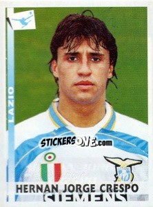 Sticker Hernan Jorge Crespo - Calciatori 2000-2001 n. 189 - Panini