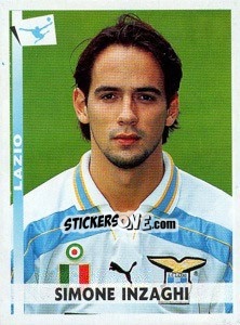 Figurina Simone Inzaghi - Calciatori 2000-2001 - Panini