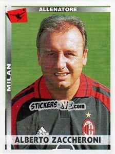 Figurina Alberto Zaccheroni (Allenatore) - Calciatori 2000-2001 - Panini