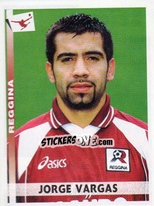 Sticker Jorge Vargas - Calciatori 2000-2001 n. 321 - Panini