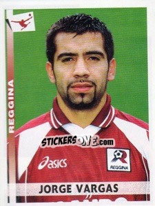 Figurina Jorge Vargas - Calciatori 2000-2001 - Panini