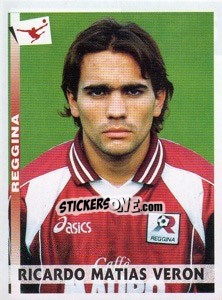Sticker Ricardo Matias Veron - Calciatori 2000-2001 n. 325 - Panini