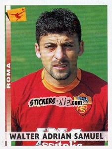 Sticker Walter Adrian Samuel - Calciatori 2000-2001 n. 343 - Panini