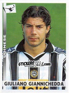 Cromo Giuliano Giannichedda - Calciatori 2000-2001 - Panini