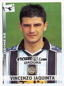 Cromo Vincenzo Iaquinta - Calciatori 2000-2001 - Panini