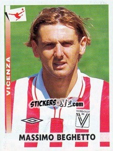 Sticker Massimo Beghetto - Calciatori 2000-2001 - Panini