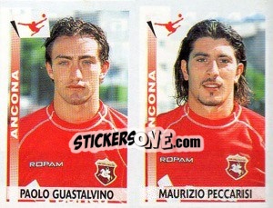 Sticker Guastalvino / Peccarisi  - Calciatori 2000-2001 n. 444 - Panini