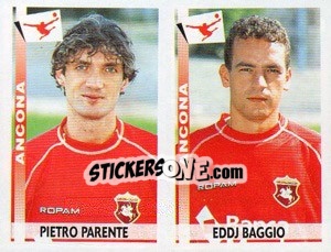 Sticker Parente / Baggio  - Calciatori 2000-2001 - Panini
