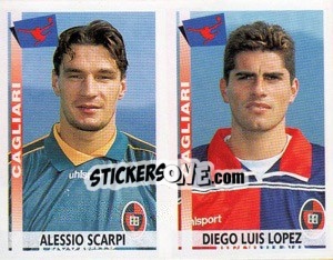 Cromo Scarpi / Lopez  - Calciatori 2000-2001 - Panini
