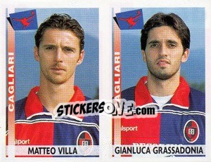 Sticker Villa / Grassadonia  - Calciatori 2000-2001 - Panini